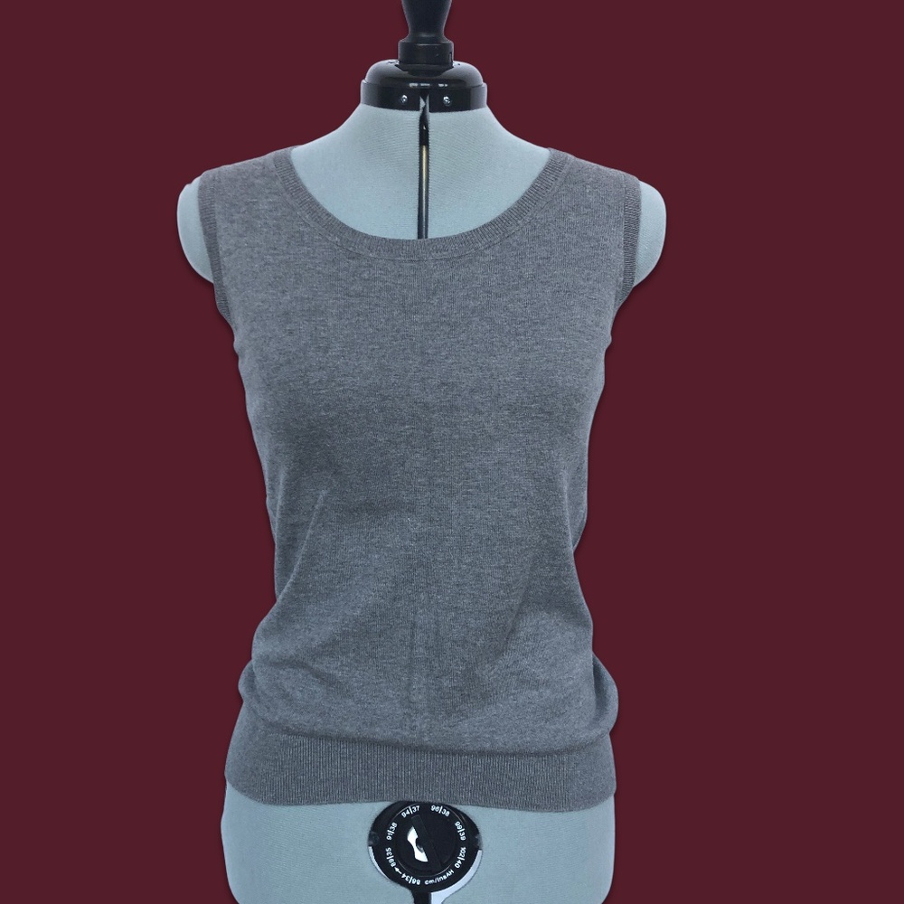 Sleeveless Sweater Ultrafine Knit Shell